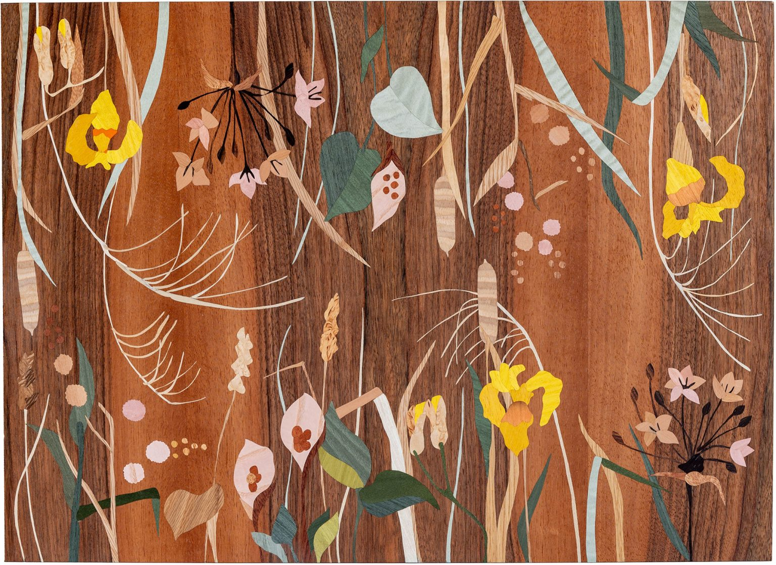 Pojke sitter på svan i en liten grön sjö. Keramikfigurin.